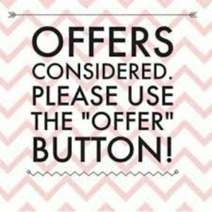 Offers Welcome!